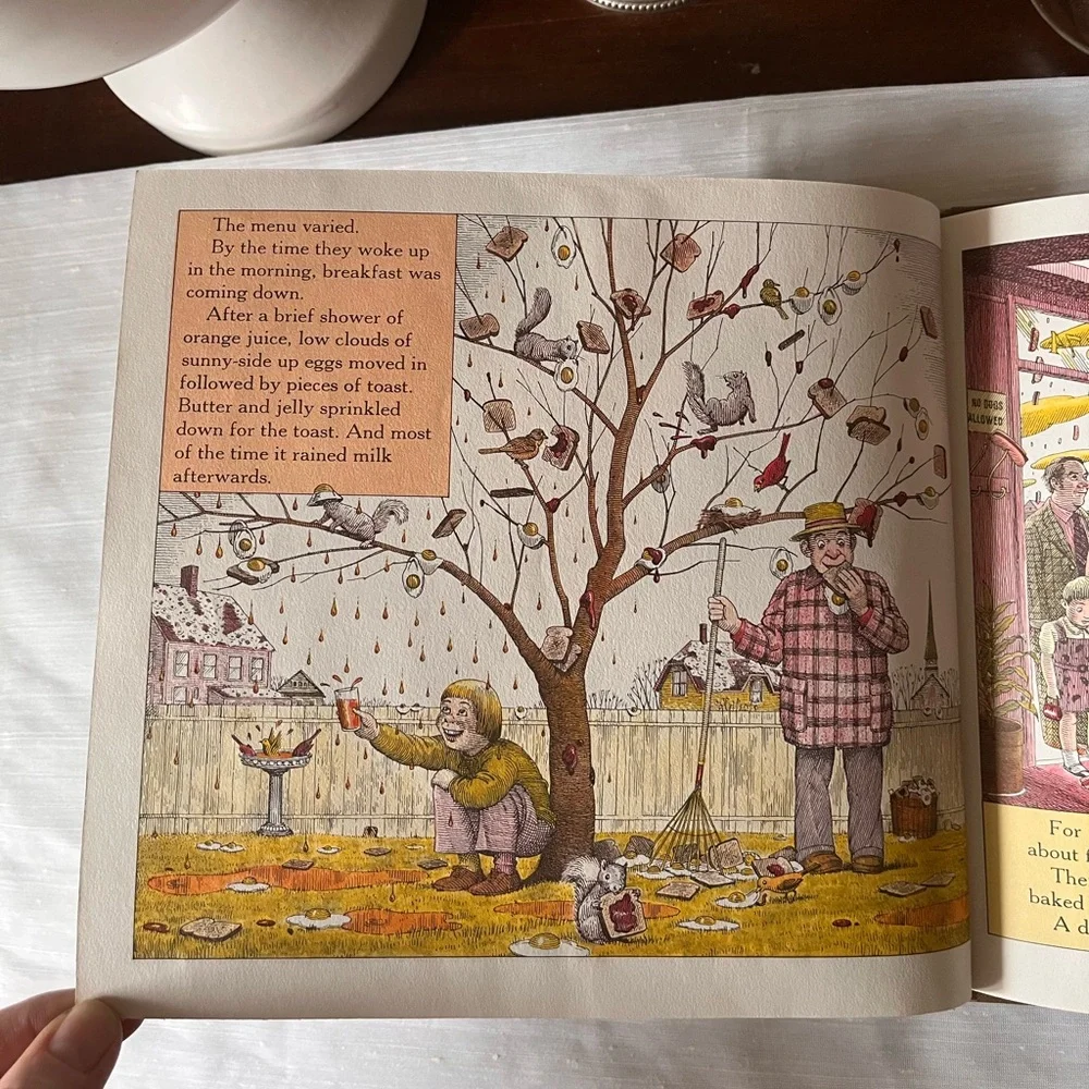 Vintage Copy of Cloudy With a Chance of Meatballs Judi Barrett Illustrated 1978